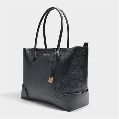 michael michael kors mercer gallery east west leather tote bag|michael kors mercer gallery tote.